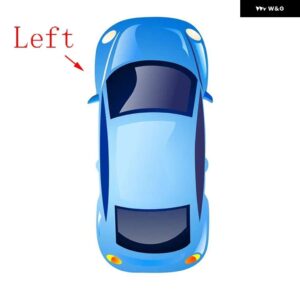 BMW 広角交換用加熱死角ハザードウイングリアミラーガラス X3 G01 X4 G02 X5 G05 2017-2019 ライトなし - Left