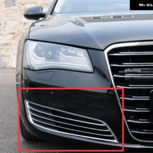 アウディ 自動フロントバンパー フォグライト グリル カバー レーシンググリル A8 S8 クワトロ D4 2010-13 4H0807679E 4H0807680E - Right B
