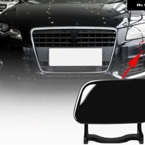 アウディ 自動フロントバンパー ヘッドライト ヘッドランプウォッシャーカバー キャップ A4 B8 40148 8K0955275 8K0955276 - BLACK LEFT
