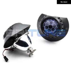 BMW HID バイキセノン プロジェクターハニカムレンズ E46 M3 クーペ/セダン/ワゴン/コンバーチブル 328I 325I 330I 320I ヘッドライト - With Black Shrouds