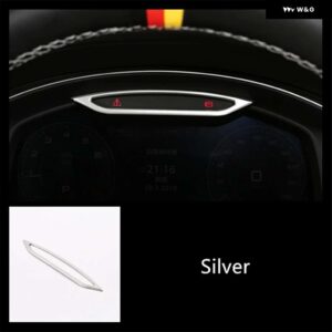 アウディ ステンレスエアコンベントカバー トリム A6 C8 2019 ドアオーディオ スピーカー フレーム装飾デカール - 1 piece3