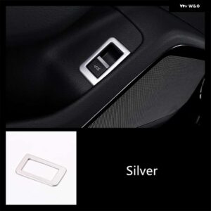 アウディ ステンレスエアコンベントカバー トリム A6 C8 2019 ドアオーディオ スピーカー フレーム装飾デカール - 1 Piece