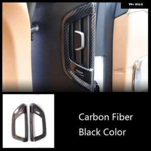 BMW スタイリング リア空調ベントフレーム装飾カバー トリム 5シリーズ G30 G38 2018-2019 インテリア - Carbon fiber color