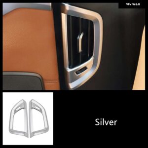 BMW スタイリング リア空調ベントフレーム装飾カバー トリム 5シリーズ G30 G38 2018-2019 インテリア - Silver