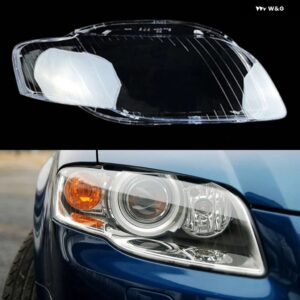 アウディ 自動フロント交換ライトキャップ A4 B7 2006 2007 2008 ヘッドライト カバー クリアランプケース レンズ シェル - right