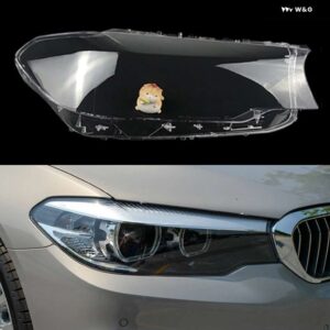 BMW ガラス ヘッドライト カバー ヘッドランプレンズ キャップランプシェードシェル 5シリーズ G30 G38 520I 523I 525I 528I 530I 2018 2019 2020 - right