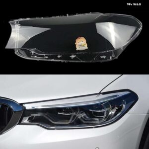 BMW ガラス ヘッドライト カバー ヘッドランプレンズ キャップランプシェードシェル 5シリーズ G30 G38 520I 523I 525I 528I 530I 2018 2019 2020 - Left