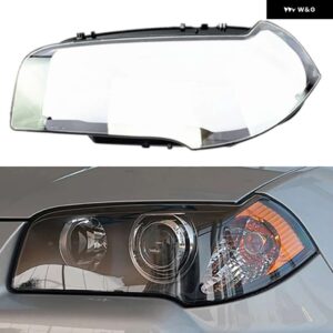 BMW 自動クリアランプケース X3 E83 2006 2010 ガラスレンズ シェルフロント ヘッドライト カバー ライトハウジングランプキャップランプシェード - Left