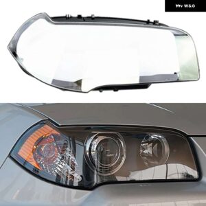 BMW 自動クリアランプケース X3 E83 2006 2010 ガラスレンズ シェルフロント ヘッドライト カバー ライトハウジングランプキャップランプシェード - right