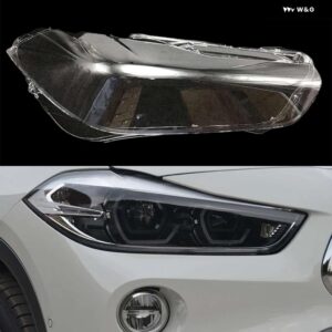 BMW クリアフロントヘッドランプケース キャップ X2 F39 2018 2019 2020 自動 ヘッドライト カバー 自動ランプレンズ シェル - right