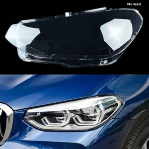 BMW フロントヘッドランプキャップ X3 X4 G08 2018-21 ガラス ヘッドライト カバー 自動車ケース ランプレンズ シェル - Left
