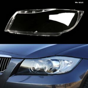 BMW ヘッドライト カバー クリアランプガラスレンズ シェル 3シリーズ E90 E91 318 320 325 328 335 2005 2012 キセノン - High Left