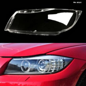 BMW ヘッドライト カバー クリアランプガラスレンズ シェル 3シリーズ E90 E91 318 320 325 328 335 2005 2012 キセノン - High Left2
