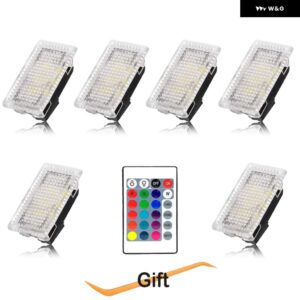 テスラ RGB LED ライト電球キットムードランププロジェクタートラン クランプ リモコンインテリアモデル Y 3 XS - Colour 6pcs with R-C