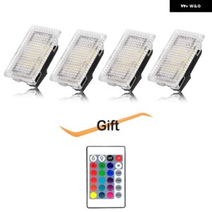 テスラ RGB LED ライト電球キットムードランププロジェクタートラン クランプ リモコンインテリアモデル Y 3 XS - Colour 4pcs with R-C