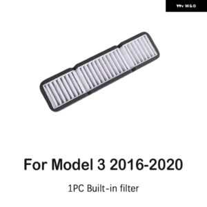 テスラ エアフローベントカバー メルトブローエアインレットエアフィルター トリムオートモデル 3 2016-21 - B For 3 2016-2020
