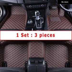 BMW RHD フロアマット 5シリーズ G30 2017-22 カーペットカバー カスタム自動車インテリア - RHD 3pcs coffee