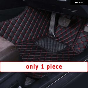 BMW RHD フロアマット 5シリーズ G30 2017-22 カーペットカバー カスタム自動車インテリア - front 1pcs black red