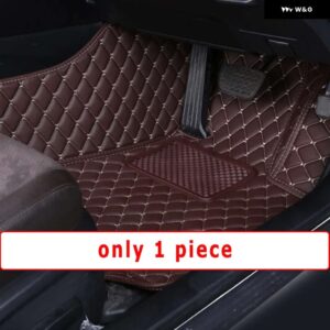 BMW RHD フロアマット 5シリーズ G30 2017-22 カーペットカバー カスタム自動車インテリア - front 1pcs coffee