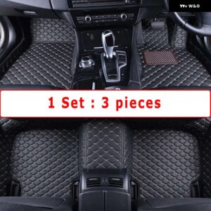 BMW RHD フロアマット 5シリーズ G30 2017-22 カーペットカバー カスタム自動車インテリア - RHD 3pcs blk beige