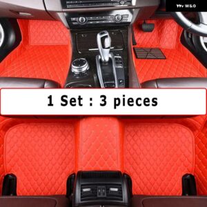 BMW RHD カーペット X4 2019-22 フロアマット敷物防水カスタムオートスタイリング インテリア交換 - RHD 3pcs red