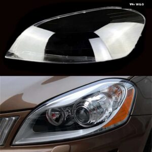 ボルボ XC60 2009 2013 クリアランプシェードヘッドランプカバー ランプシェード ヘッドライト シェルカバー レンズ プレキシガラスライトキャップ - Left