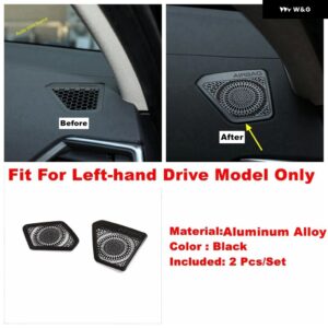 BMW LHD ダッシュボード ステレオスピーカー オーディオ サウンドスピーカー 装飾 カバー トリム 3シリーズ G20 2019 - 2024 インテリア - black