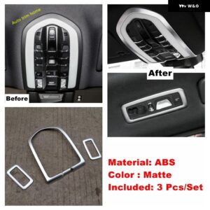 ポルシェ ダッシュボード AC エアリフトボタン ライトコントロールカップホルダー パネル カバー トリム マカン 2014 - 2023 マット - Model F