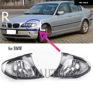 BMW コーナーライトウィンカー E46 2002-2005 3シリーズ 320I 325I 330I ヘッドライト ヘッドラム信号コーナーライト - L and R
