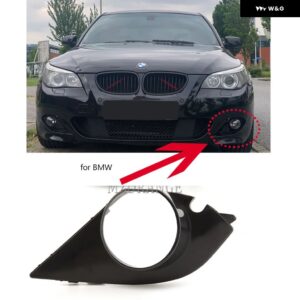 BMW E60 E61 M スポーツ 2003-2009 525I 528I 530I 2004-2010 フォグライト カバー バゼル グリル フォグランプ ランプ フレーム カバー ホール グリル - L cover