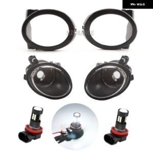 BMW LED フォグランプ E46 M3 3シリーズ 2001-2005 フォグランプ E39 M5 1995-2004 フォグランプ カバー グリルベゼル ヘッドライト - LED Fog and Covers