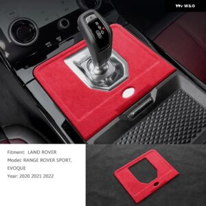 ランドローバー レンジローバー スポーツ EVOQUE 2020 2021 2022 ギアレバースティックシフトハンドルシースシェル N ベースカバ - Red Base