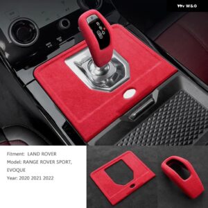 ランドローバー レンジローバー スポーツ EVOQUE 2020 2021 2022 ギアレバースティックシフトハンドルシースシェル N ベースカバ - Red Kit