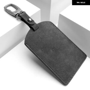 BMW 汎用 車 NFC カードキーバッグ カバー ケースアルカンタラレザー 高級 CARKEYS ポーチレクサス トヨタ テスラ IM - 4