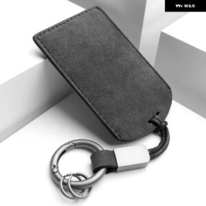 BMW 汎用 車 NFC カードキーバッグ カバー ケースアルカンタラレザー 高級 CARKEYS ポーチレクサス トヨタ テスラ IM - 2