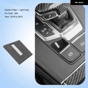 アウディ インテリア ステッカー スエード 電動パークブレーキパッド A4 S4 A5 S5 2017-2023 A6 A7 2019-2023 Q5 2018-2023 Q7 - 18-23yrQ5BlackWhite