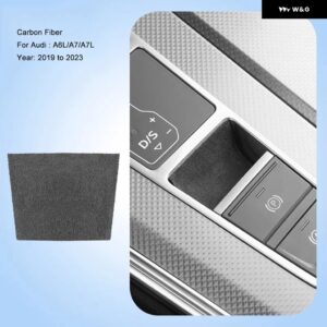 アウディ インテリア ステッカー スエード 電動パークブレーキパッド A4 S4 A5 S5 2017-2023 A6 A7 2019-2023 Q5 2018-2023 Q7 - 19-23yr A6 Black