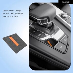 アウディ インテリア ステッカー スエード 電動パークブレーキパッド A4 S4 A5 S5 2017-2023 A6 A7 2019-2023 Q5 2018-2023 Q7 - 17-23yrA4BlackOrange