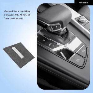 アウディ インテリア ステッカー スエード 電動パークブレーキパッド A4 S4 A5 S5 2017-2023 A6 A7 2019-2023 Q5 2018-2023 Q7 - 17-23yrA4BlackWhite