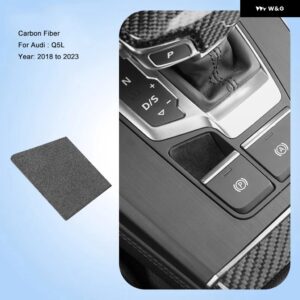 アウディ インテリア ステッカー スエード 電動パークブレーキパッド A4 S4 A5 S5 2017-2023 A6 A7 2019-2023 Q5 2018-2023 Q7 - 18-23yr Q5 Black