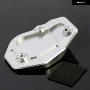 BMW オートバイ キックスタンド サイドスタンド 引き伸ばしプレートパッド R NINET 2017-2018 /R NINE T スクランブラー/ピュア/レーサー/アーバン G/S - Silver
