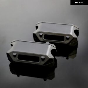 BMW 25MM 2個 オートバイ エンジン ガードバンパー 装飾 ブロッククラッシュバー R1200GS LC ADV F700GS F800GS - black