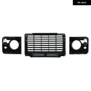ランドローバー カーパーツカースタイリング TUING フロントミドル ABS アドベンチャーエディションスタイルグリル ディフェンダー 車両 - style 3 glossy black
