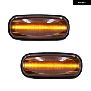 ランドローバー 2X アンバー LED サイド マーカー ライト リピーター インジケータ ー ランプ ディスカバリー 2 99-04 ディフェンダー フリ - Normal black