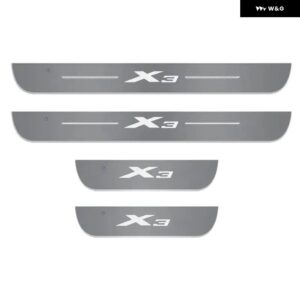 BMW ダイナミック カラフルな LED ウェルカムペダル ドアドアシル経路ライトスカッフプレートペダル 閾値 X3 E83 F25 G01