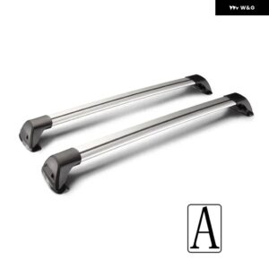 スバル 2個 フォレスター 5 ドア SUV 2008 - 2012 固定点 合金ベルトロック LED シューティング CORSS ラック - A silver
