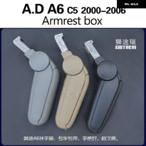 アウディ A6 C5 2000-2006 車 アームレスト カー インテリア オートパーツセンター アームレスト コンソール ボックス アームレスト - black