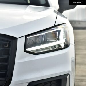 アウディ Q2 Q2L 2018-21 ヘッドランプ クリアカバー ランプシェード ヘッドライト シェルレンズプレキシガラスカー - Left Side