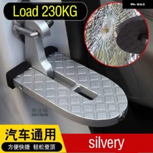 ボルボ 2IN1 折りたたみ車車両折りたたみ踏み台玄関先 XC60 XC40 XC70 V60 V40 XC クラシック S60 XC90 - silvery