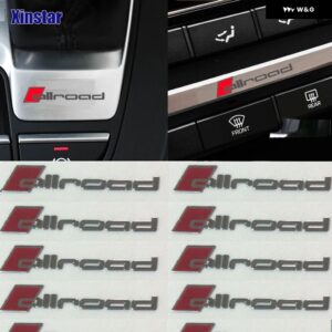 アウディ ステンレス オールロード車 インテリア デカール ステッカー A4 A6 C6 - 5pcs